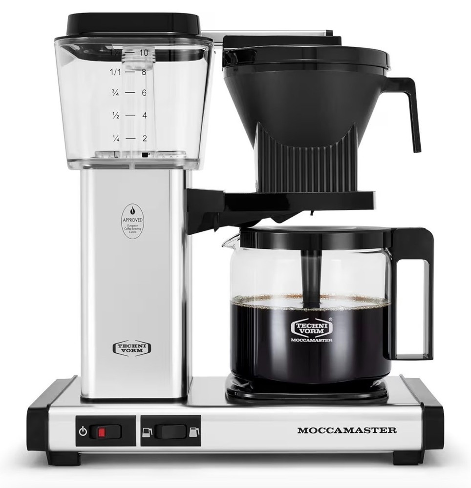 Technivorm Moccamaster 53941 KBGV Select 10-Cup Coffee Maker, Polished Silver,