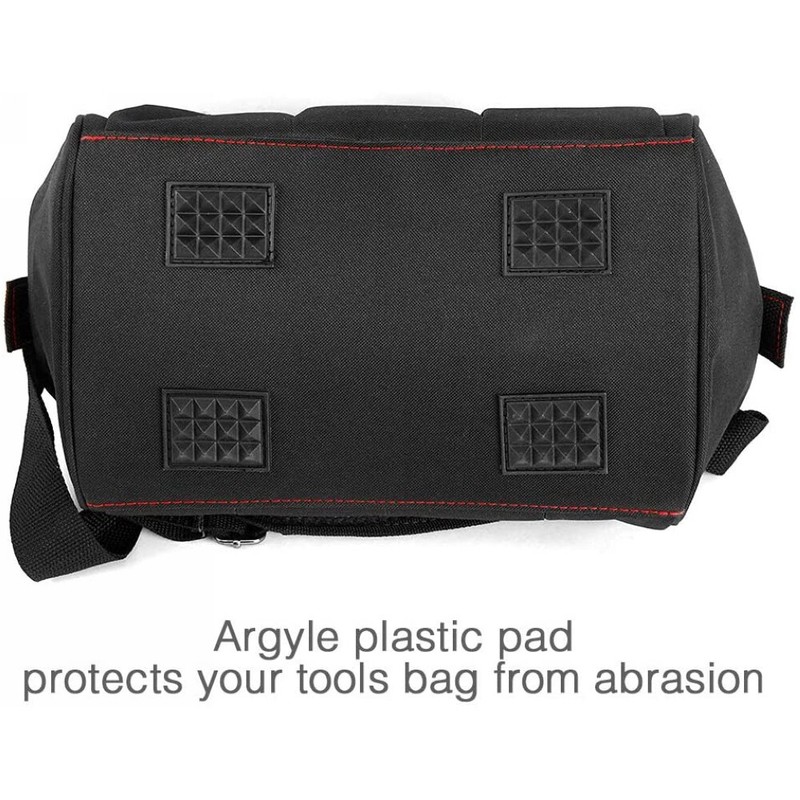 Workpro 12'' Storage Tool Bag Close Top Wide Open Mouth Polyester Double Zipper gallery