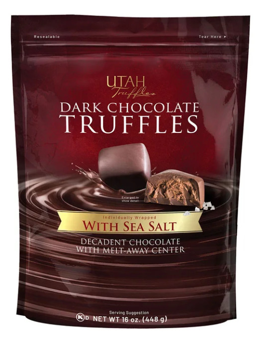 Utah Truffles Dark Chocolate, With Sea Salt (16 oz) gallery