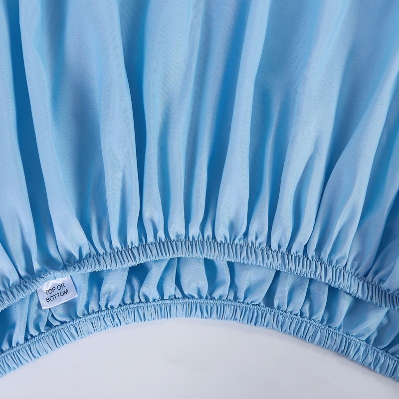 Mainstays Basic Value Microfiber Bed Sheet Set, Light Blue, Twin, 3 Piece. gallery