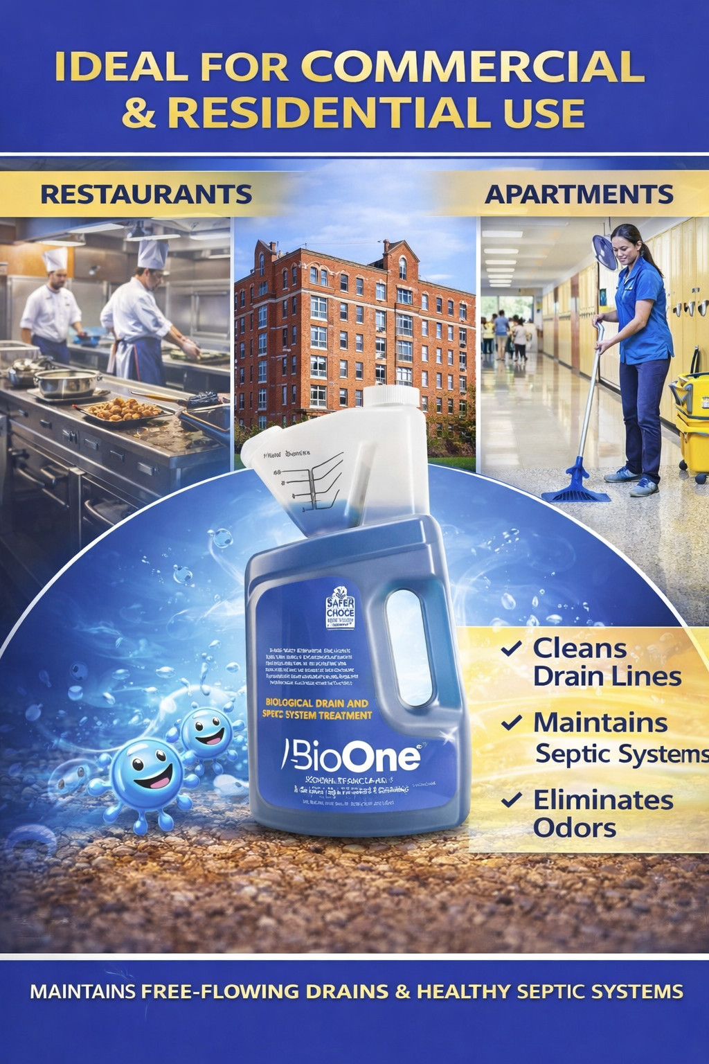 BioOne 64 oz Liquid Drain & Septic Maintainer – 3 Pack B164 Safer Choice gallery