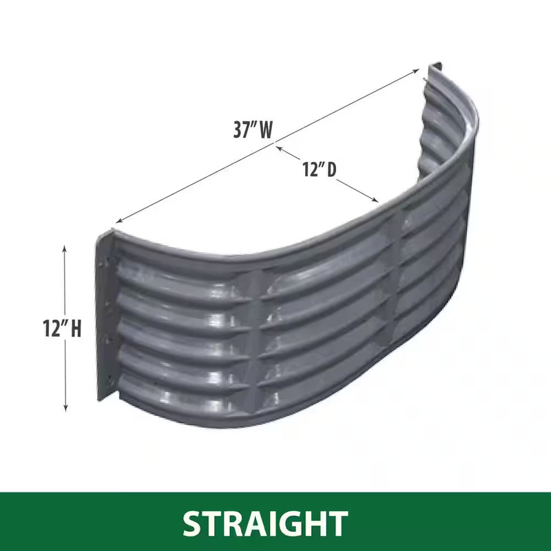 Window Well Area Straight Plastic Accessories 37 in. W x 12 in. D x 12 in. H New gallery