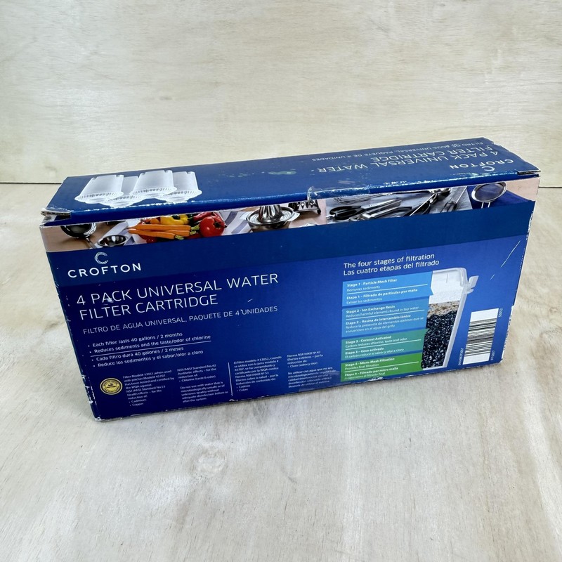 Crofton 4 Pack Universal Water Filter Cartridge Pitcher For Brita PUR Maxtra+ gallery