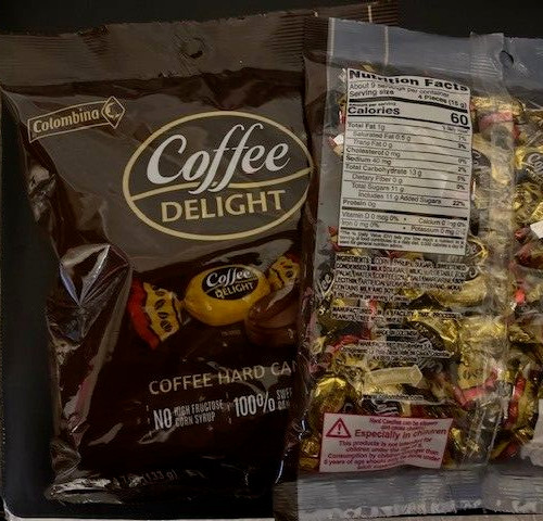 COLUMBINA Coffee Delight Hard Candy- Made with 100% Coffee- {LOT OF 2 BAGS} gallery