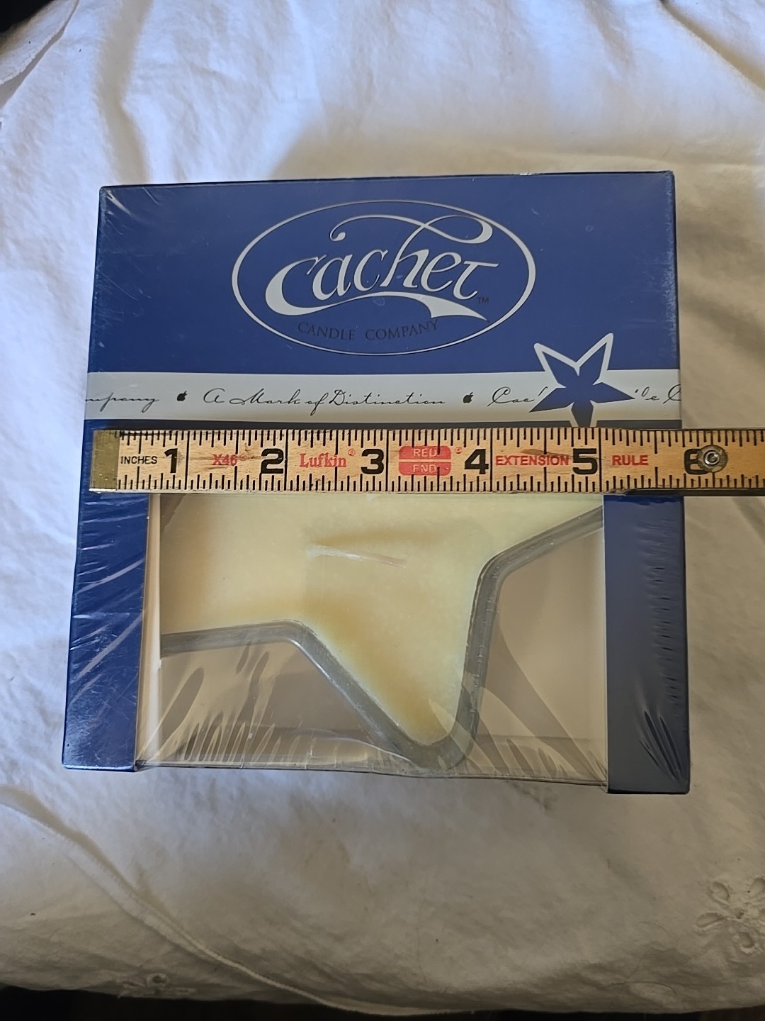 Large Cachet Candle Company Star Candle 6×6×3 In gallery