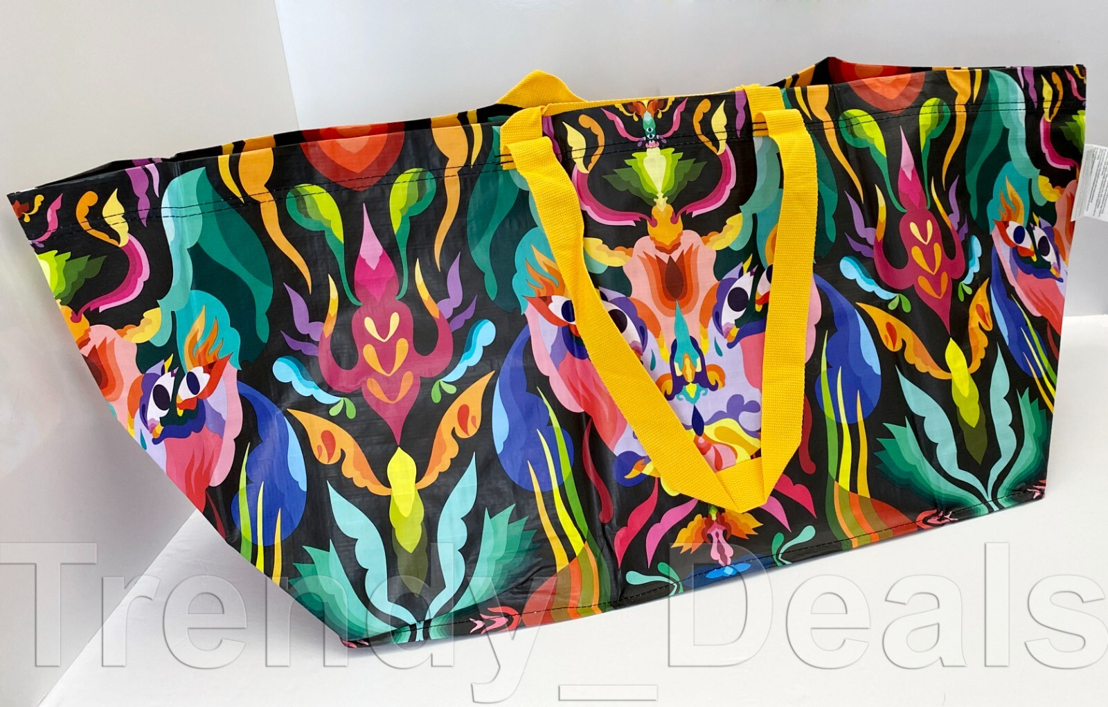 Ikea OMSESIDIG ÖMSESIDIG Large Shopping Bag Tote Bright Multicolor 19 gal gallery