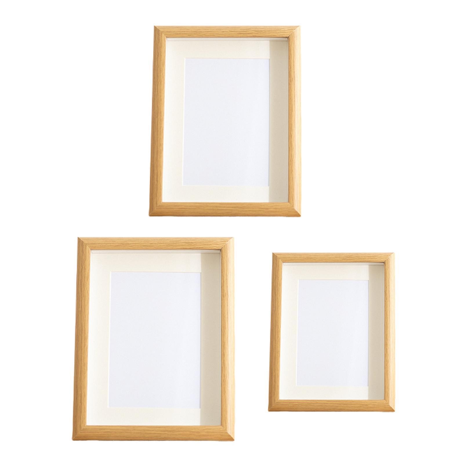 Shadow Box Box Elegant Decorative 3cm Deep Memory Box Wood Photo Box gallery