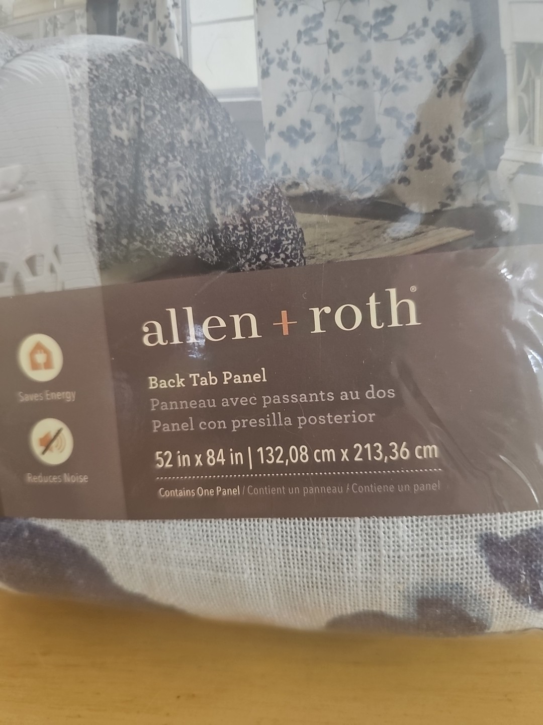 Allen + Roth Room Darkening Single Curtain Panel 52” X 84” Back Tab Panel. {17}. gallery