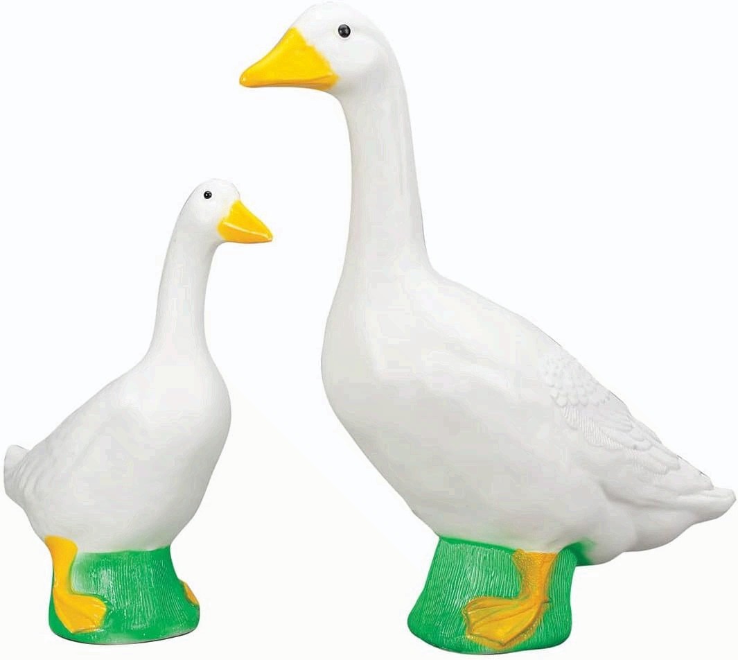Fox Valley Traders Gaggleville Porch Goose & Baby Statue Garden Decor gallery