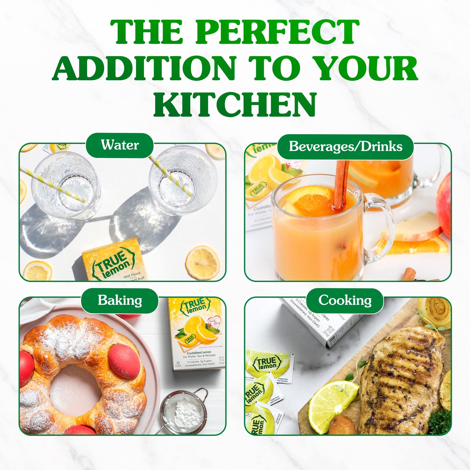 True Citrus TRUE LEMON Water Enhancer Bulk Dispenser 500 Count Drink Mix gallery