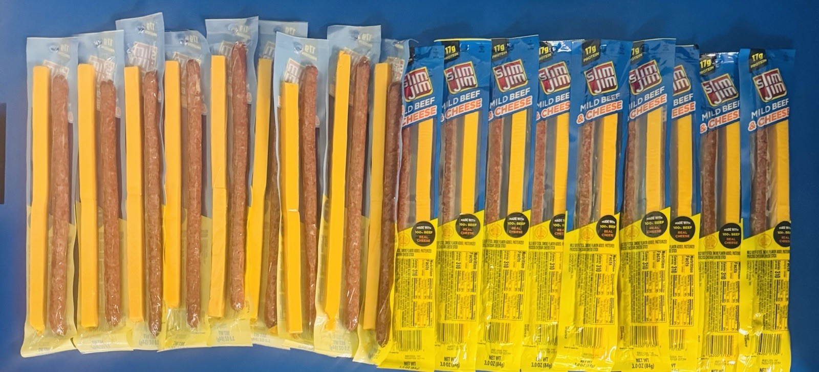 (24) Slim Jim Mild Beef & Cheese Snack Sticks 3oz. Bulk Lot BB: 08/26 gallery
