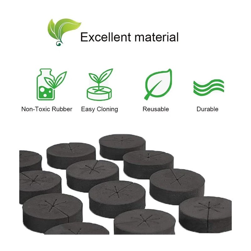 200 Pack Cloning Collars Foam Inserts for Hydroponics & Plant Germination gallery