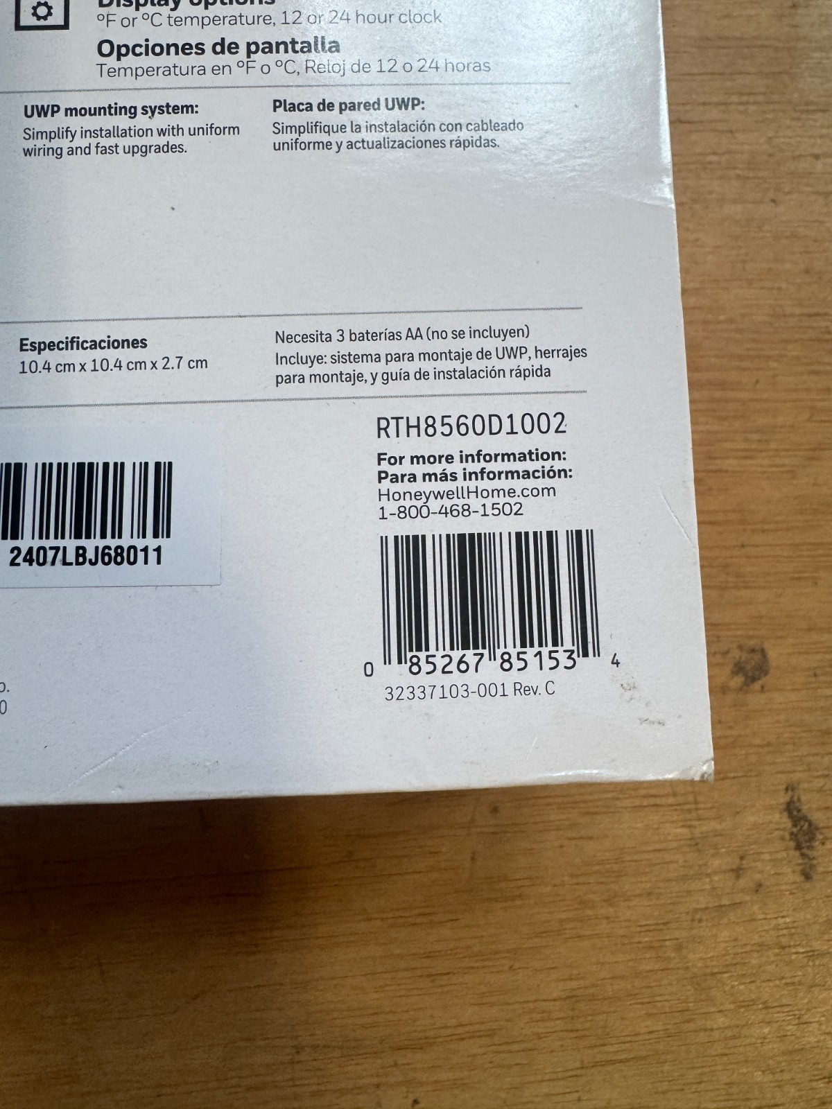 Honeywell T5 7-Day Programmable Thermostat Touchscreen Display RTH8560D gallery