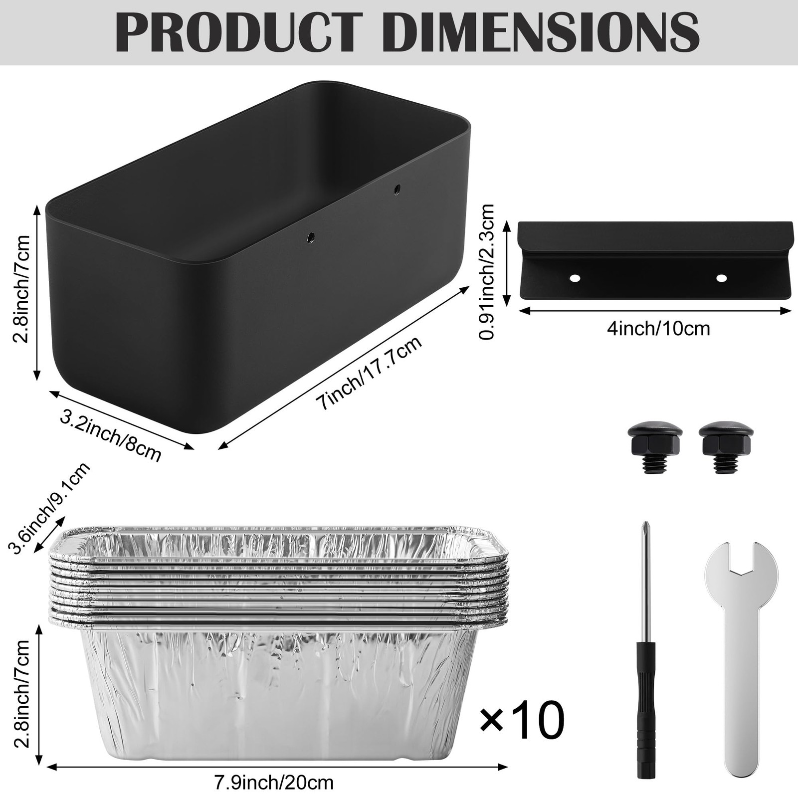 Grill Grease Catcher for Blackstone Griddle with10 Pack Grease Cup Aluminum Foil gallery