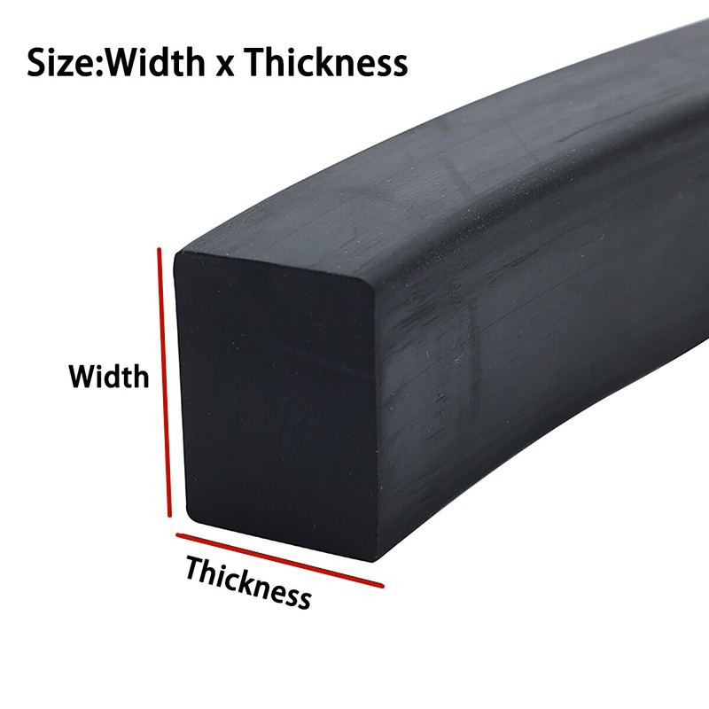 Solid Nitrile Rubber NBR Seal Strip Square Section Thick 4mm-30mm Oil Resistance gallery