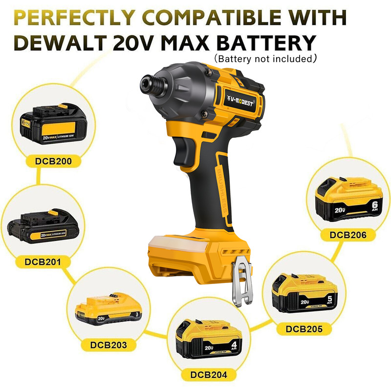 Compatible Dewalt 20Volt Max Brushless Cordless 1/4" Hex Impact Driver Compact gallery