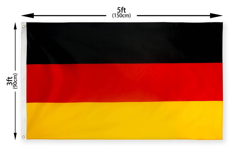 DANF FLAG Germany Flag 3x5 Foot Polyester German National Flags ft, Black gallery