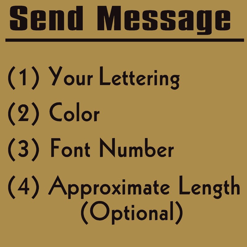 Personalized Decal Customized Sticker Vinyl Lettering Numbers Name Business gallery