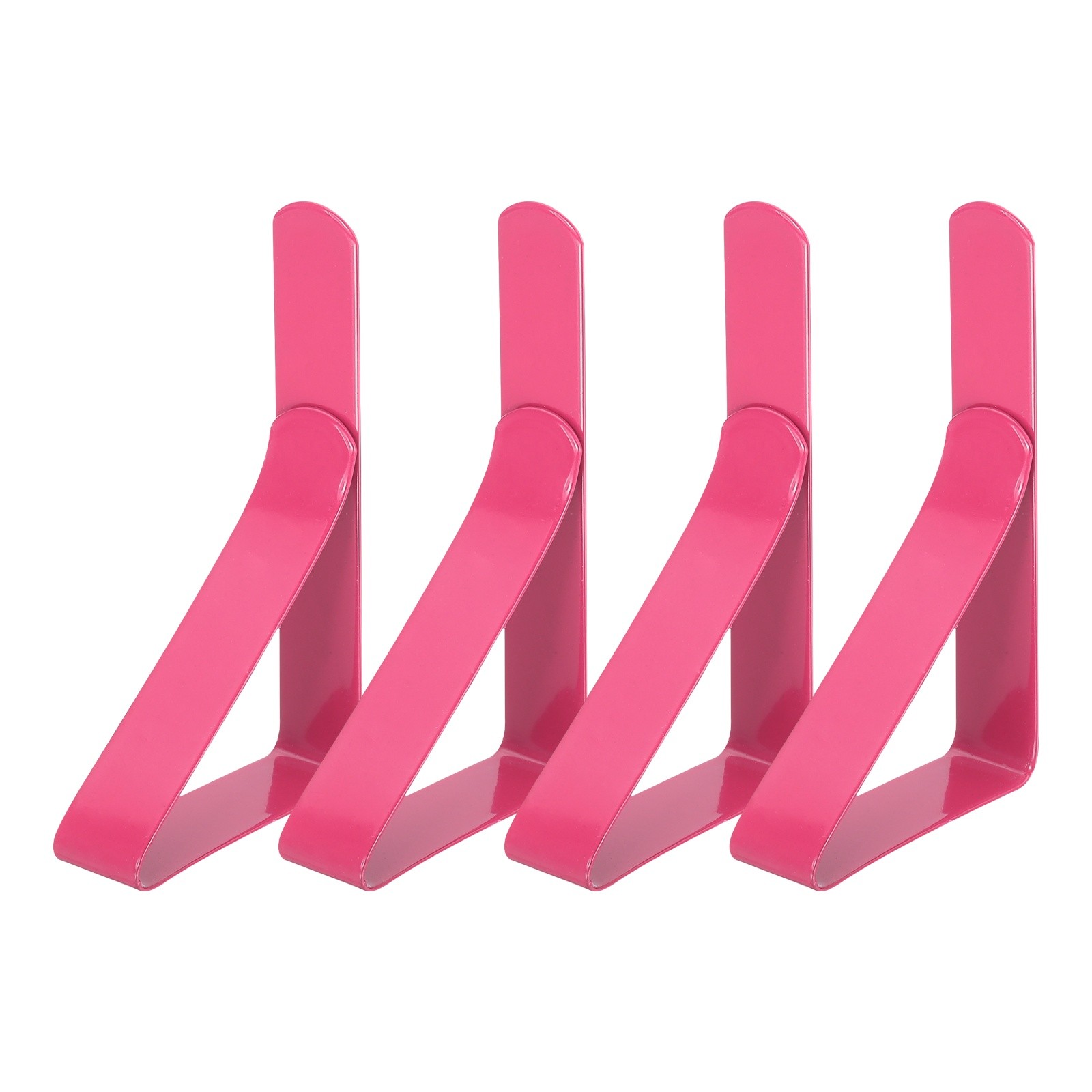 4 Pack Tablecloth Clips, 2.95" x 1.77" Table Cloth Cover Clamps, Pink gallery