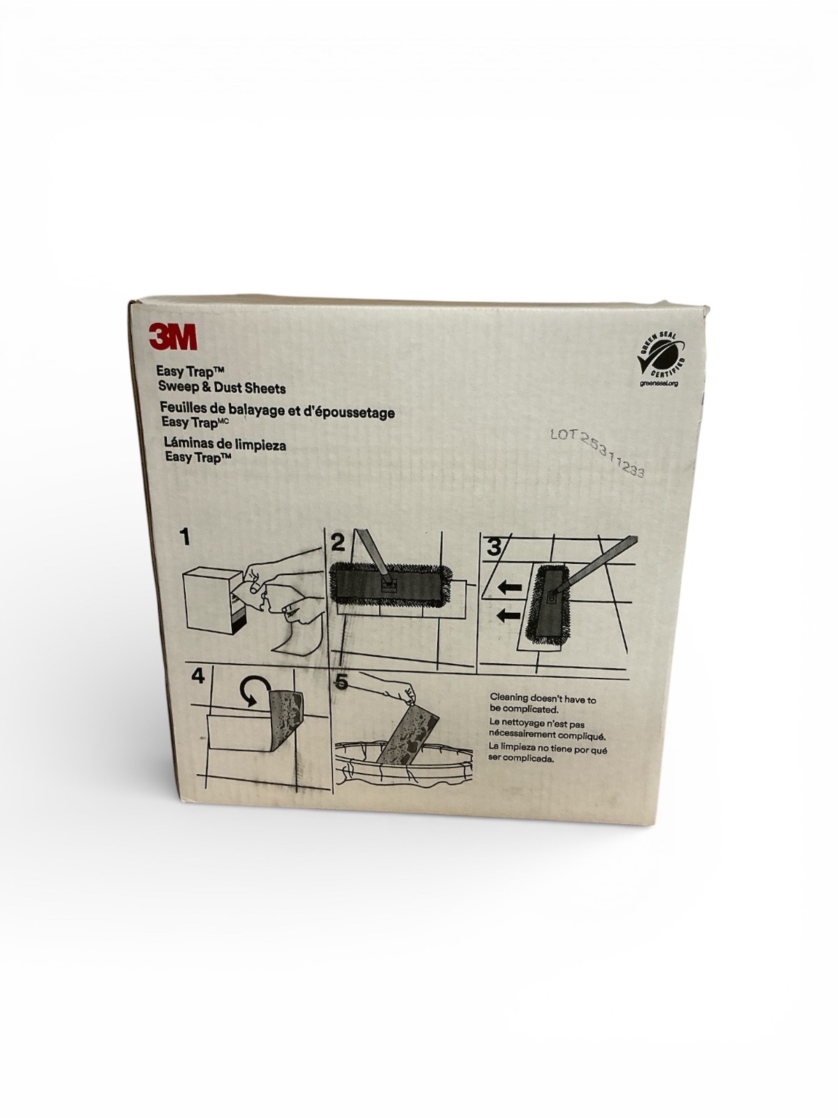 3M Easy Trap Sweep & Dust Sheets 500 Sheets Floor Cleaning Dust Traps Mop gallery