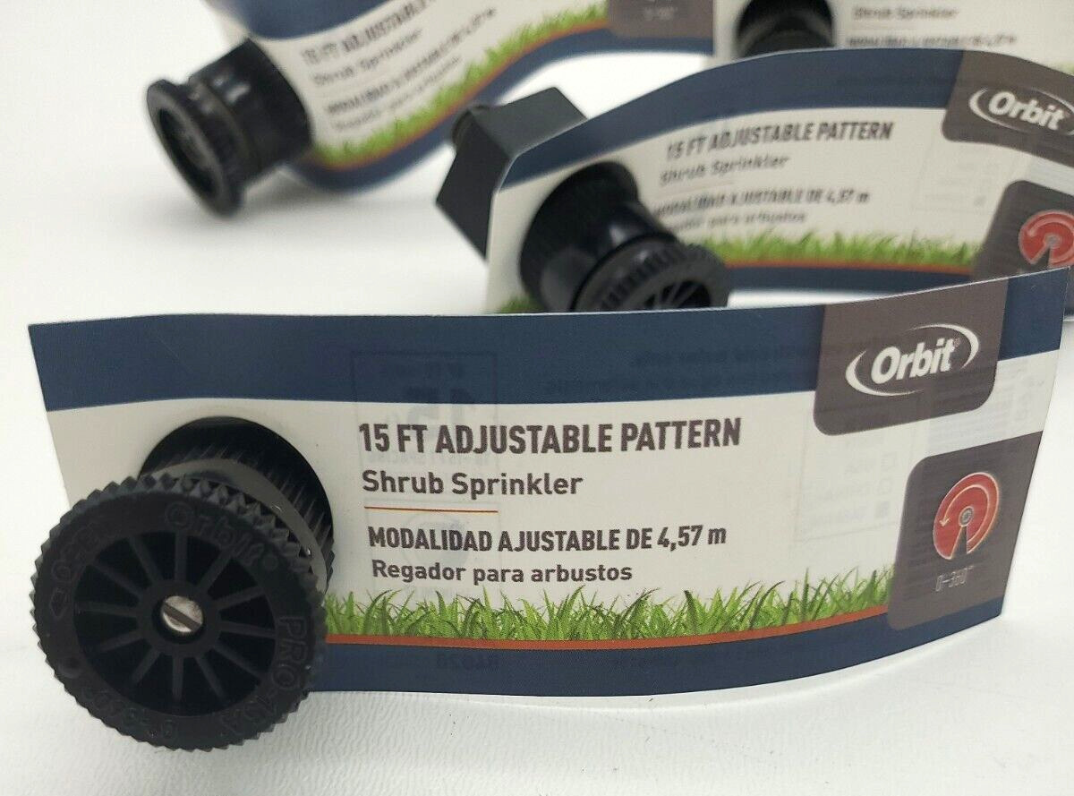 Orbit 54020D 15 Foot Adjustable 0-360 Pattern Shrub Head Sprinkler Lot of (10) gallery