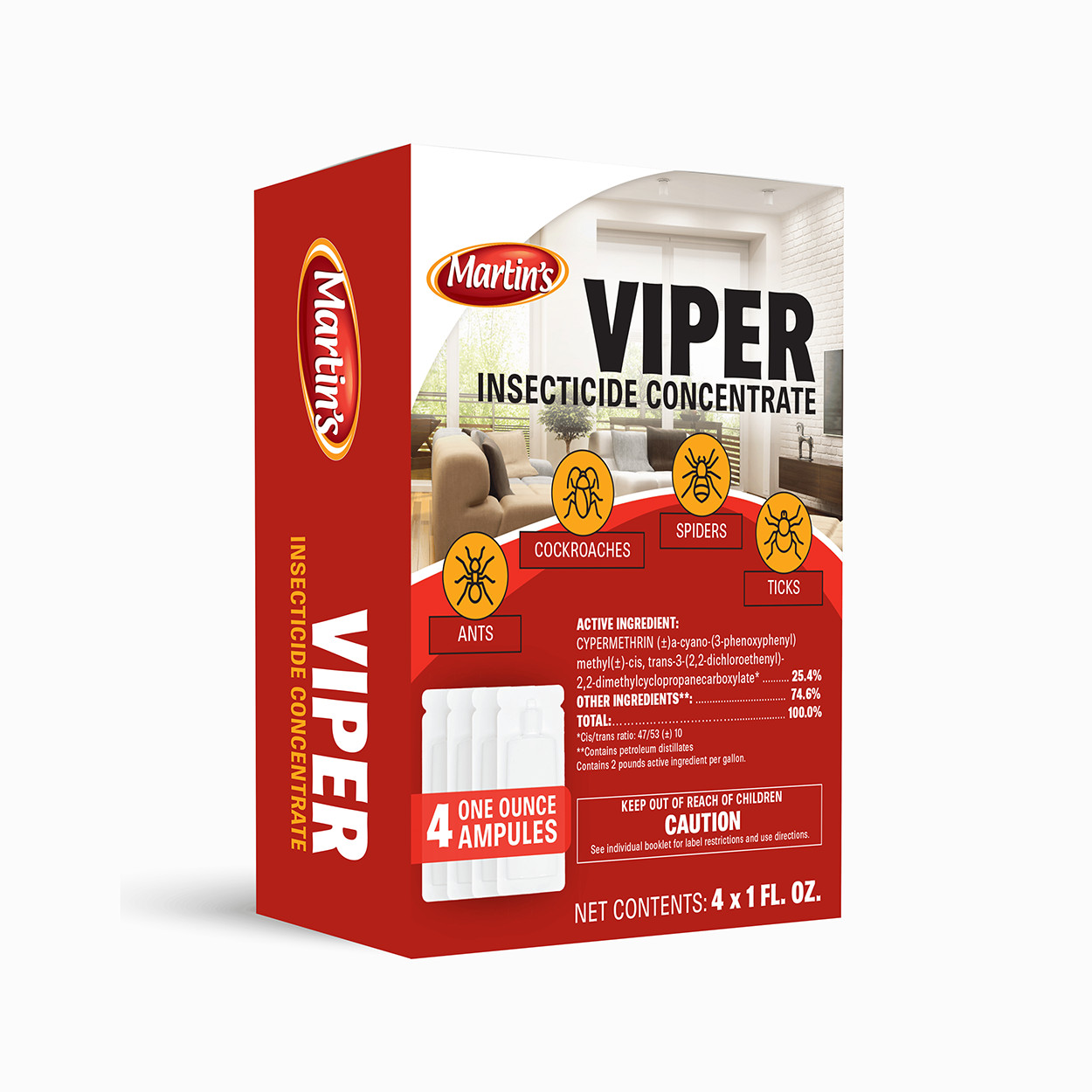 Martin's Viper Insecticide - 4 x 1 fl oz Ampules by Control Solutions gallery