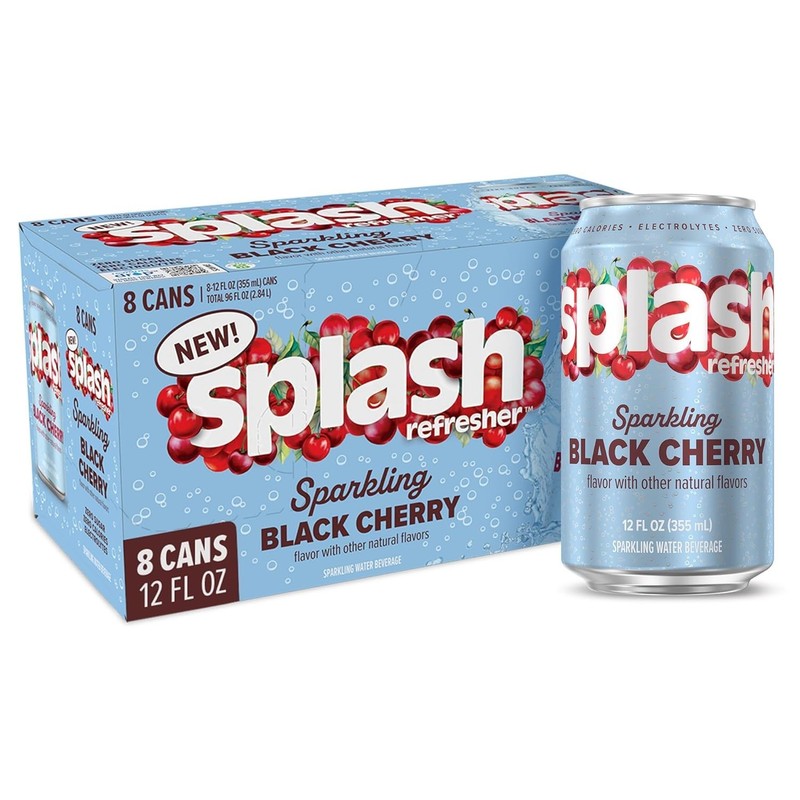 Refreshing Black Cherry Sparkling Water with Zero Sugar - 12 Oz Cans, 8-Pack gallery