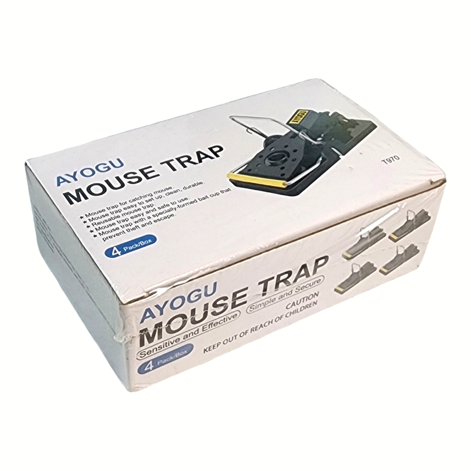 4 Pack Ayogu Mouse Traps Sensitive & Effective Easy Set New Free Shipping gallery
