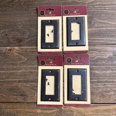 Baldwin Solid Brass Venetian Bronze Switch Plate Cover Rocker Single Lot Of 4