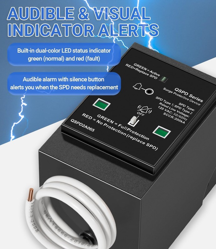 Replacement for Siemens QSPD2A065P Plug-in Surge Protection Device 2-Pole 65kA gallery