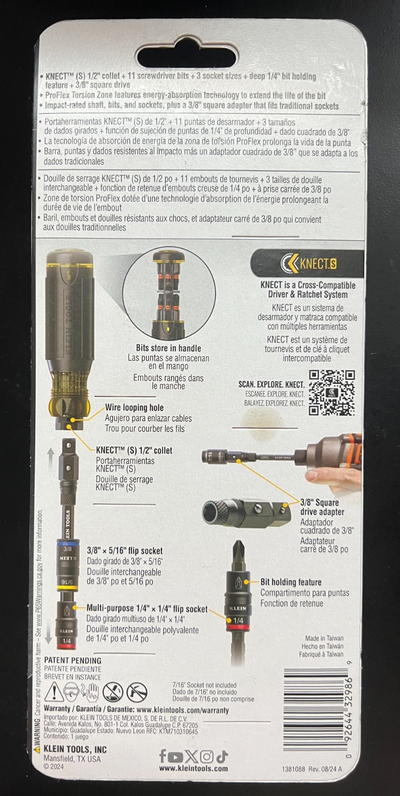 Klein Tools 32517HD KNECT 17-in-1 Impact-Rated Hybrid Screwdriver Nut Driver 869 gallery