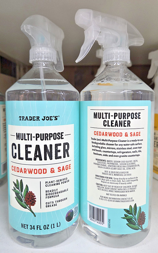 Trader Joe's Multi-Purpose Cleaner Cedarwood & Sage 34fl oz 1L (2 Bottles) gallery