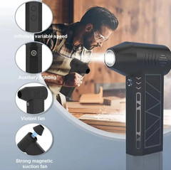 Compressed Air Duster Mini Blower with LED Light, 130,000 RPM, 4 Speed new