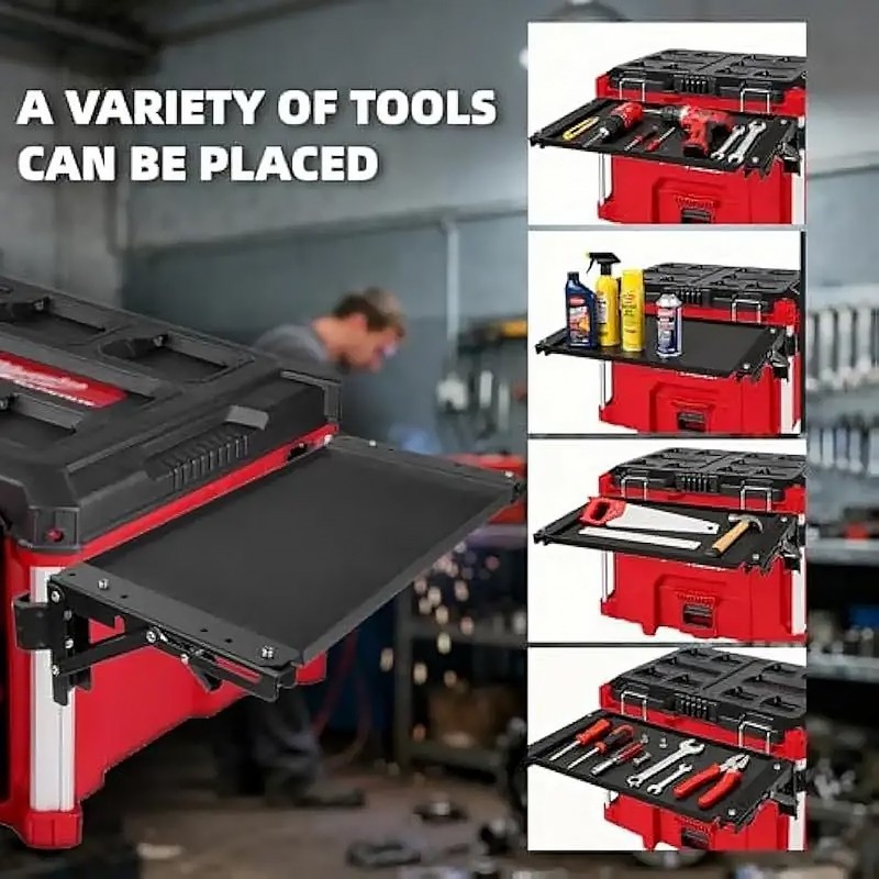 For Milwaukee Packout Tool Organizer Table Heavy-Duty Metal Foldable Magnetic gallery