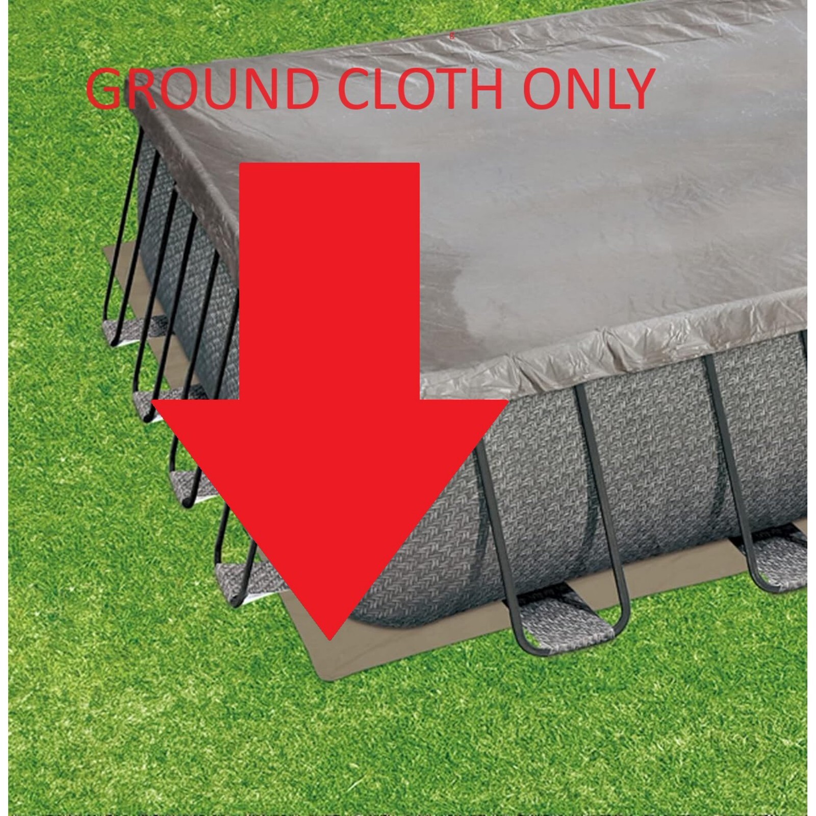 Summer Waves 12' x 24' Replacement Ground Cloth For Elite Frame Swimming Pool. gallery
