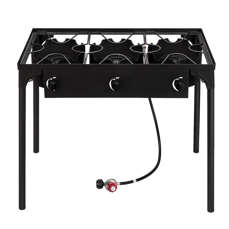 Dependable Performance Portable 3 Burner Gas Cooker Outdoor Camp Stove gallery
