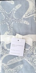 Pottery Barn Shell & Starfish Mixed Cotton Napkins Set/4