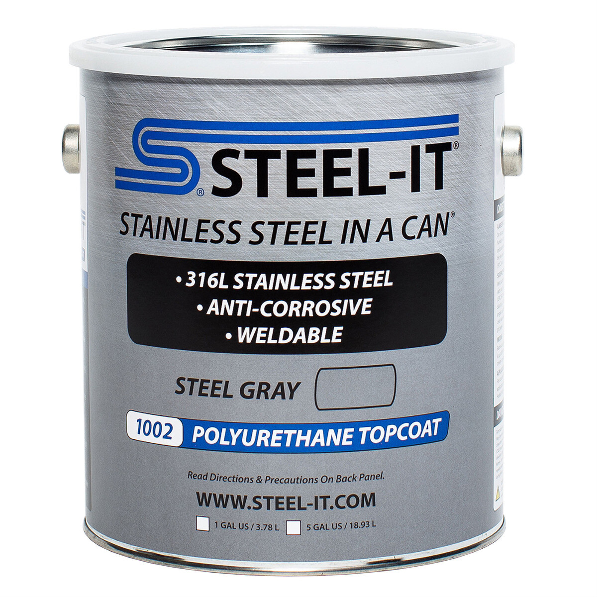 Steel-It Polyurethane Gallon 1002G (Stainless Steel Pigmented Paint) gallery