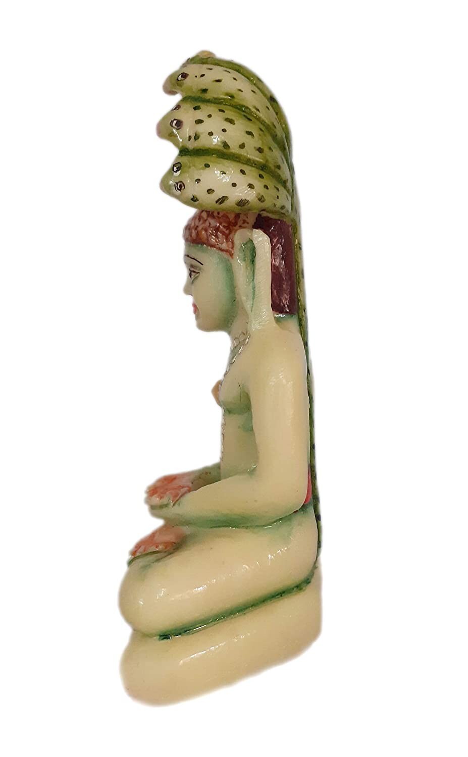 Hand Painted Small Parshvanatha Figure Jainism 23 tirthankaras Showpiece Statue gallery