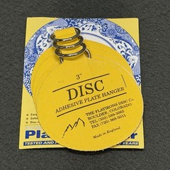 Invisible Flatirons Disc Adhesive Medium Plate Hanger Set Of 4 – 3 Inch Hangers