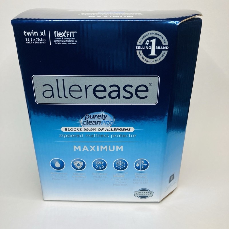 AllerEase Waterproof Twin XL Mattress Protector Maximum Allergy Asthma Dust Mite gallery