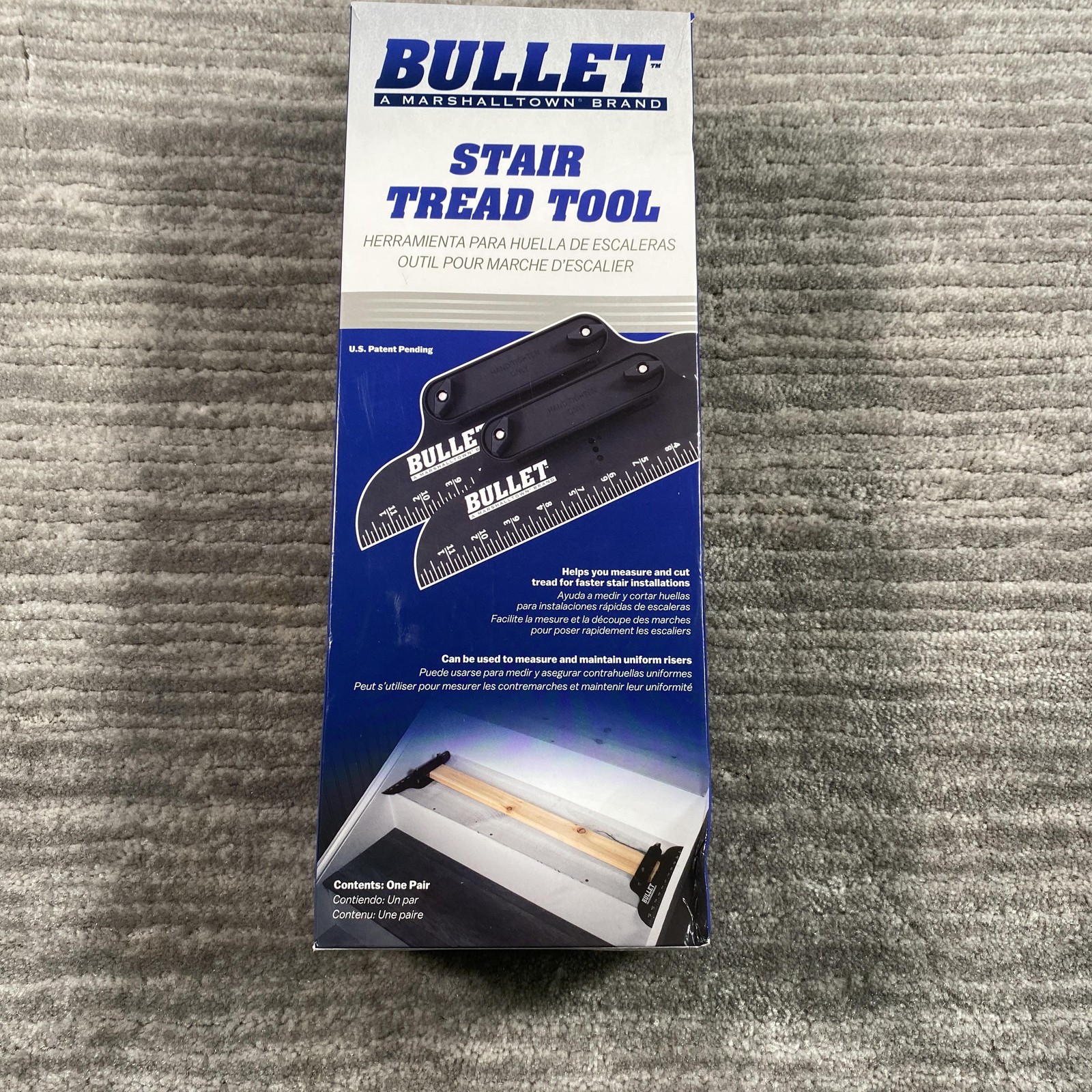 Bullet Stair Tread Tool STT Profile Contour Gauge Pair Black Measuring Open Box gallery