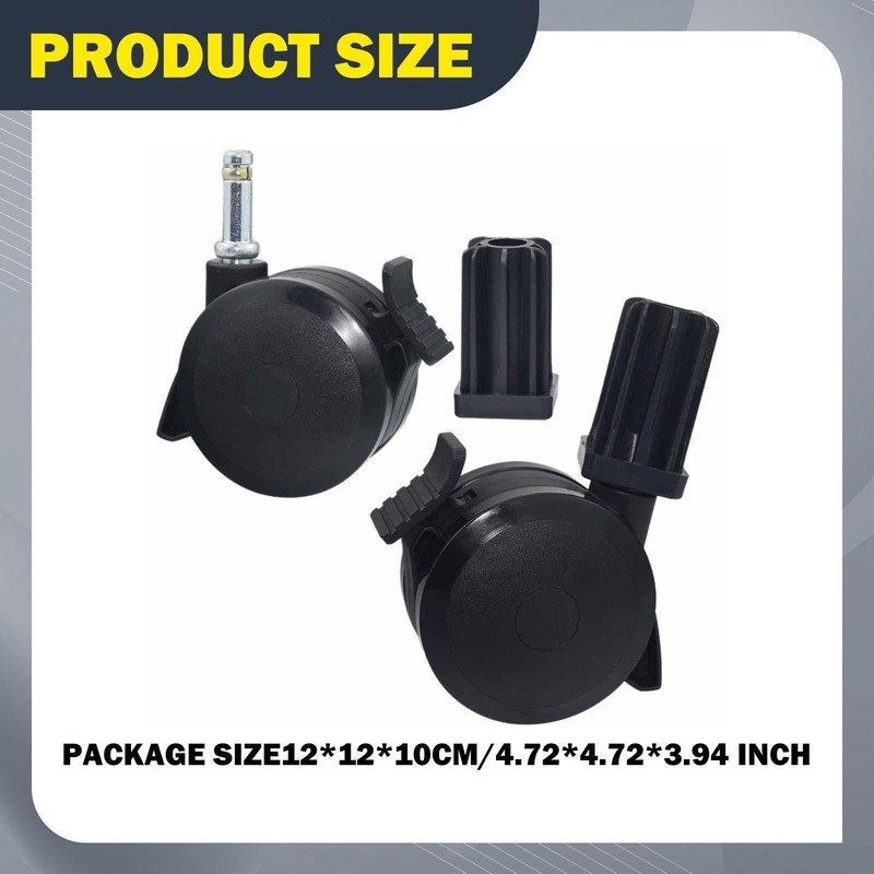 2Pcs Locking Casters BBQ Grill Part 70360 Hiking Garden Replacement Component gallery