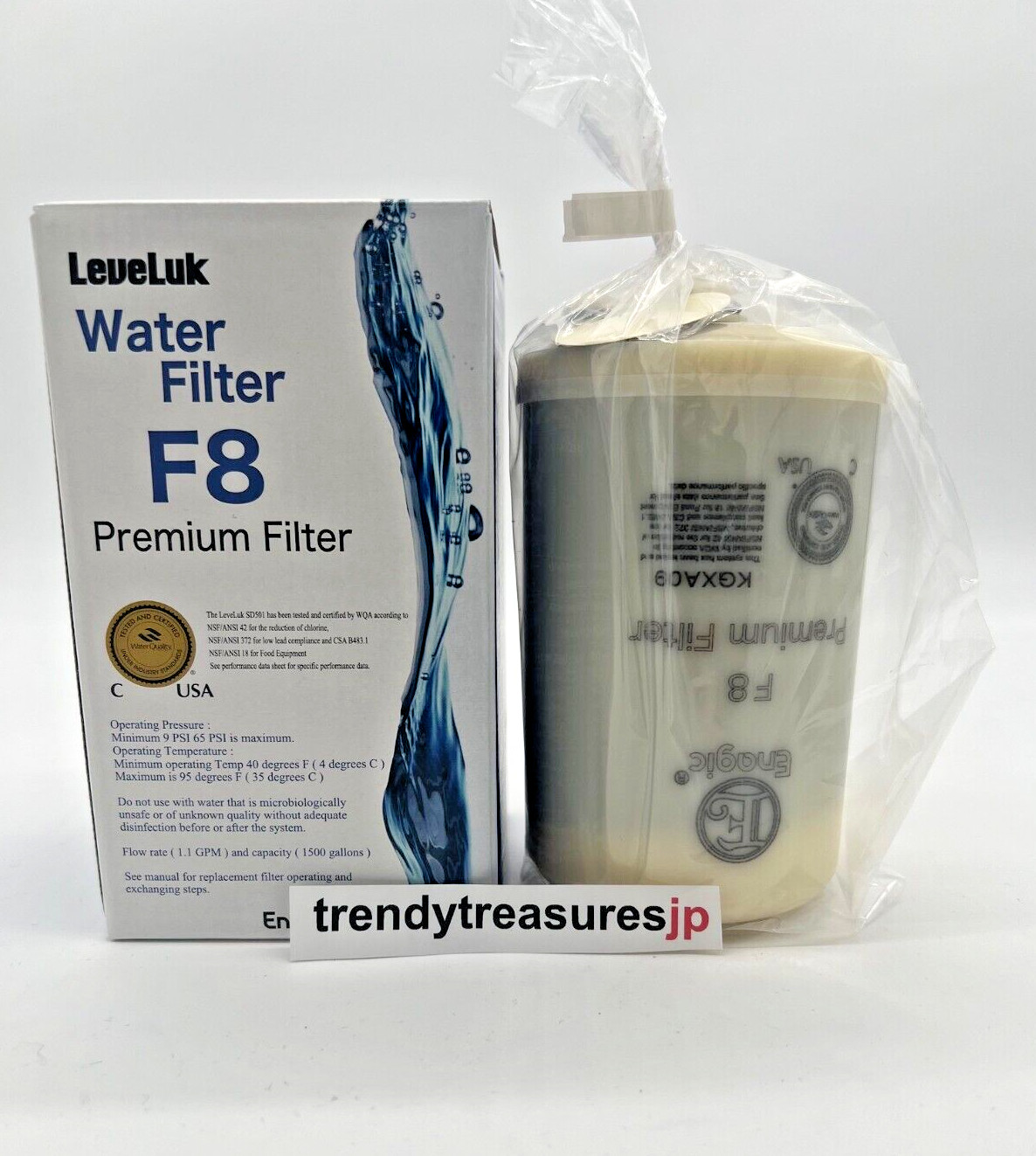 Leveluk F8 Filter for Kangen K8 water Ioniser machine made by Enagic gallery