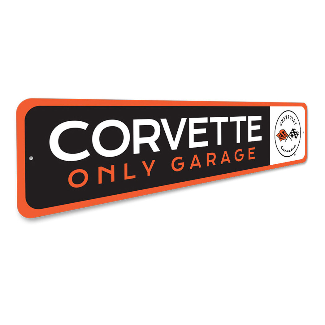 Corvette Only Garage Metal Sign gallery