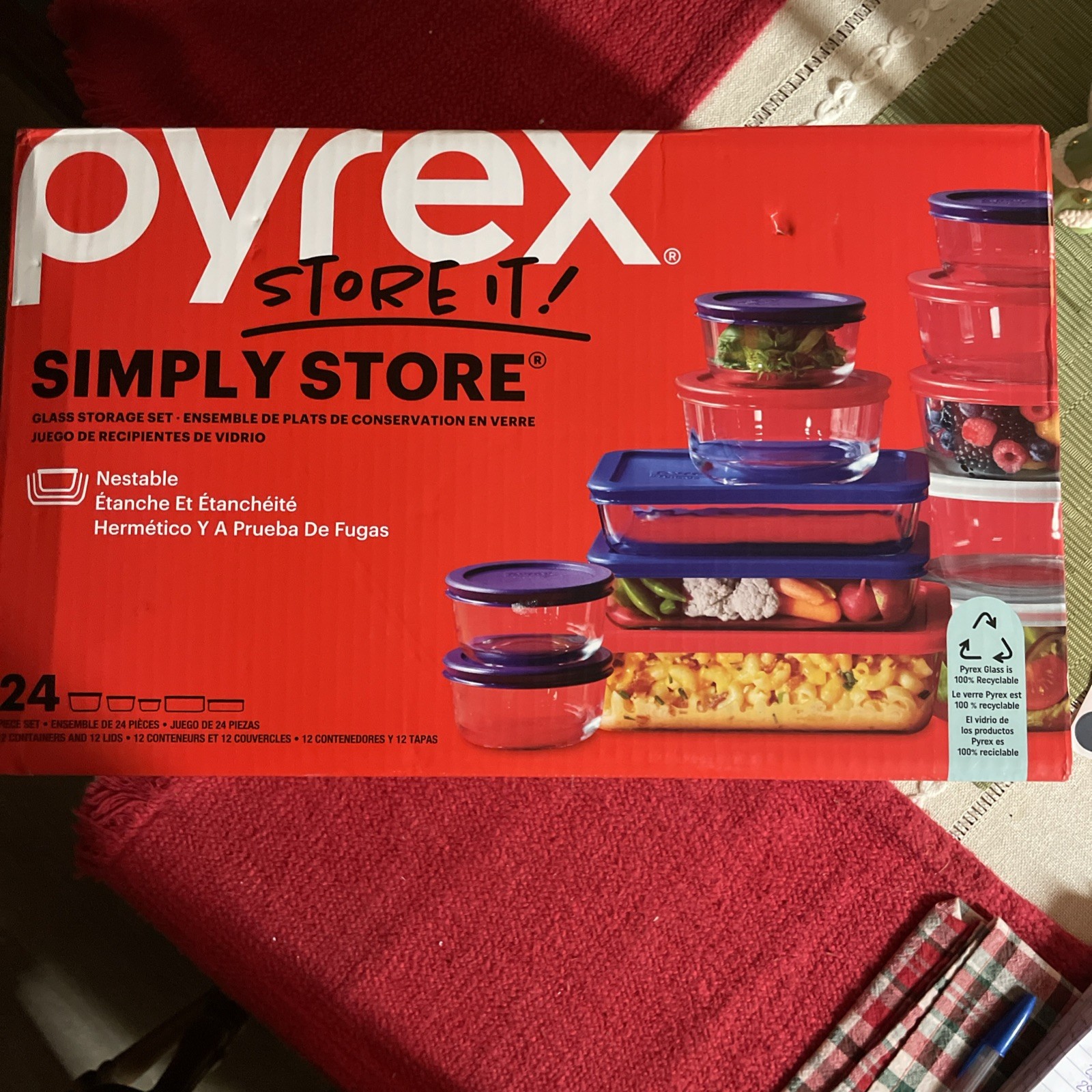 Pyrex Simply Store 24-Piece Glass Bakeware and Storage Set with Lids gallery