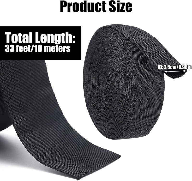 33 Ft Nylon Hydraulic Hose Protector Sleeve Protective Cover Hose 1.5 In. ID gallery