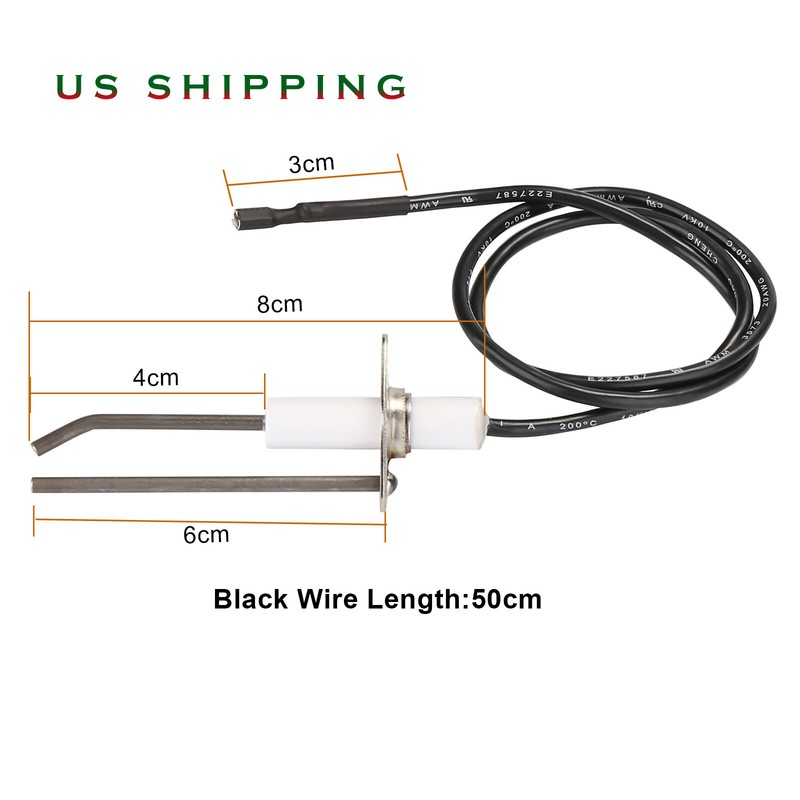 Burner Fire Pit Igniter, Push Button Ignition Kit with 2 Outlet and Ground Wire gallery
