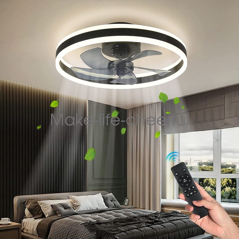 Modern Chandelier Ceiling Fan Dimmable LED Reversible 6 Speeds Wide Application gallery