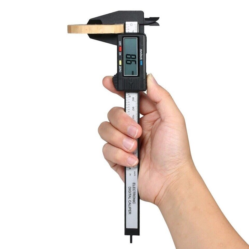 Digital Caliper 6" 150mm Micrometer LCD Gauge Vernier Electronic Measuring Ruler gallery